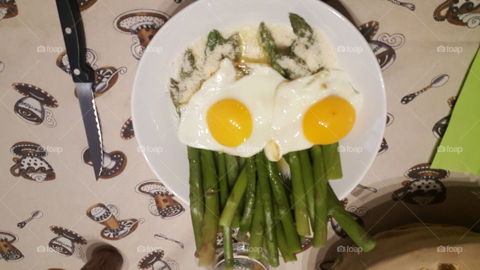 asparagi  egg food