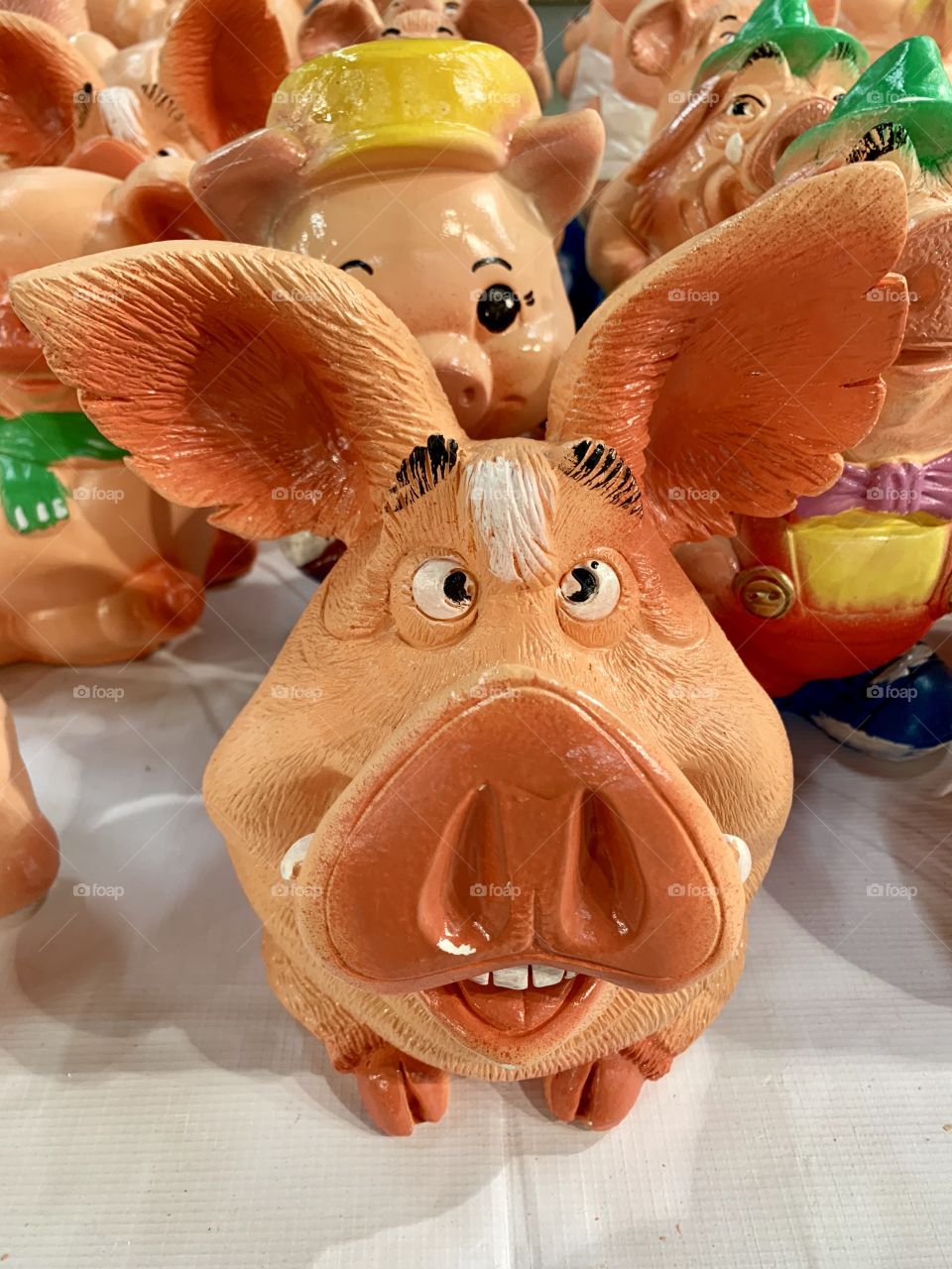 Piggy- piggy bank. The symbol of 2019