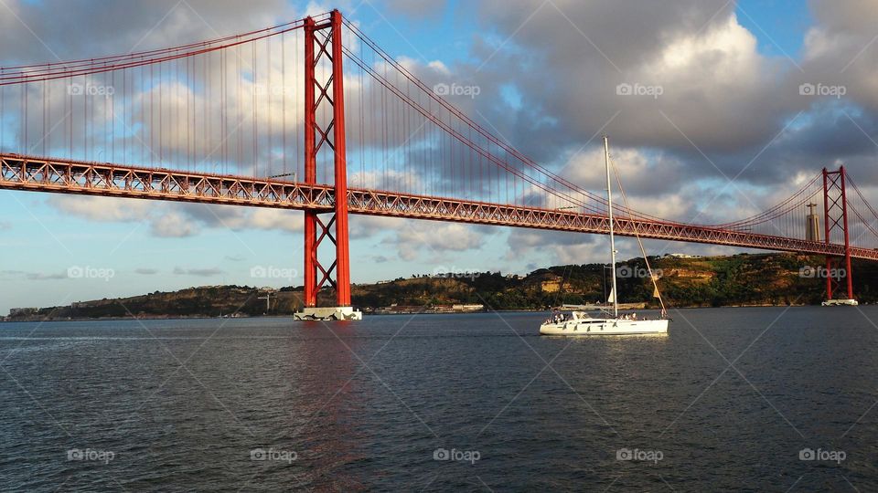 sailing on the river tagus