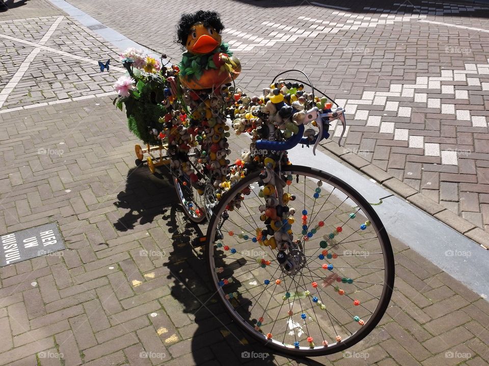 Decorated bike