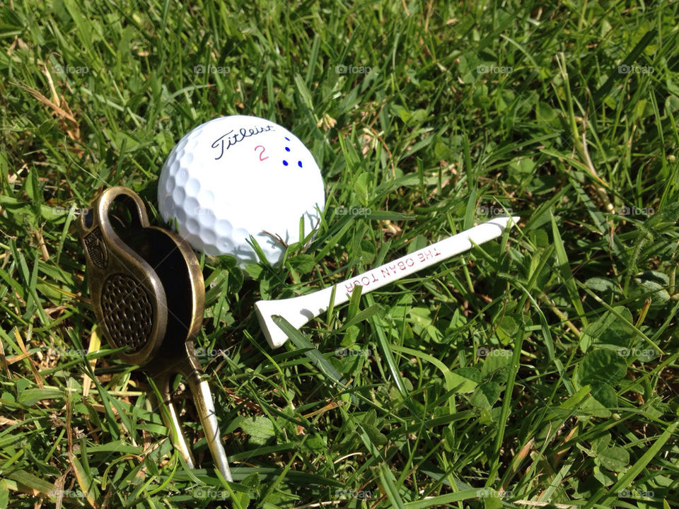 grass golf ball peg by jesja782