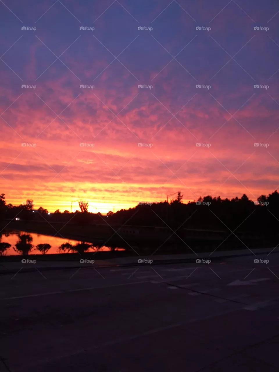 Sunsets at work 