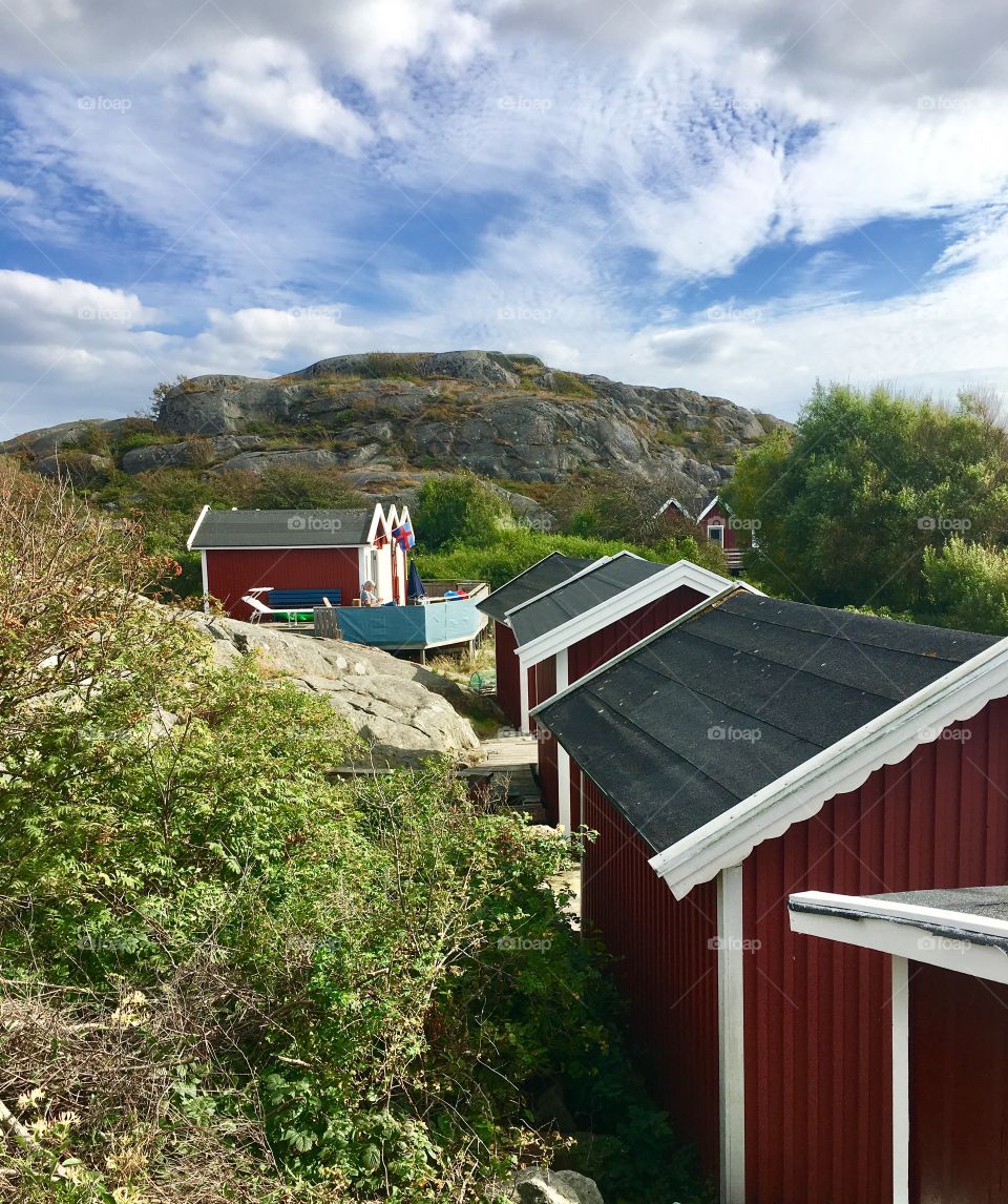 Boathouses Sjöbodar