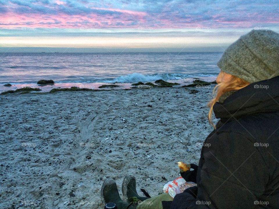 Pic Nic on the beach after a long walk