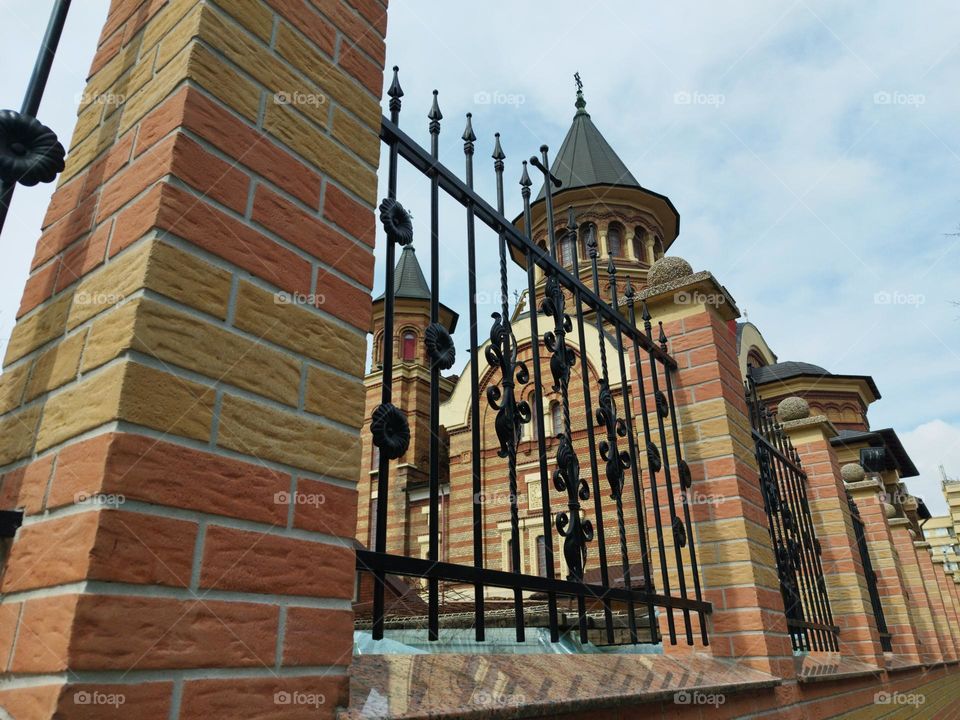 Bricks wall of an Orthodox Church