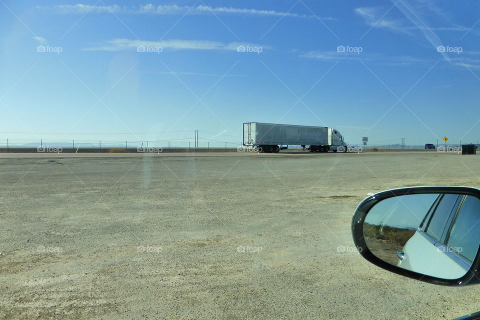 Truck on the road