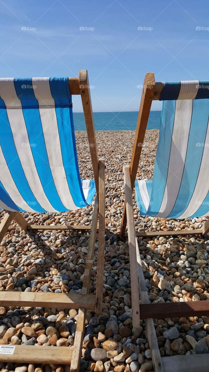 Beach Chairs, Brighton Beach, England
