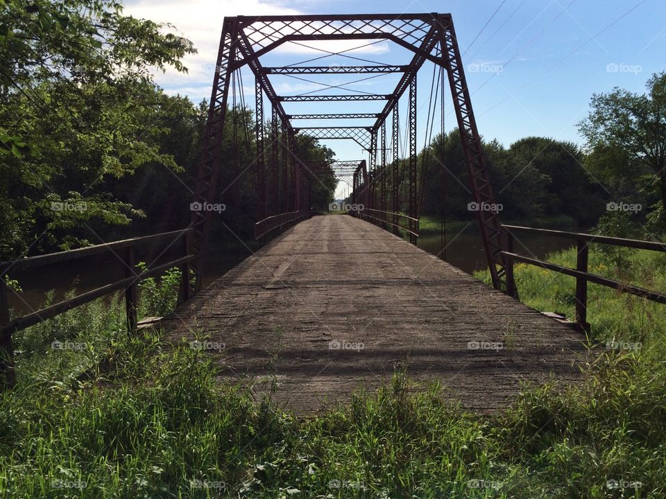 Old 280th Street Bridge over West Fork Cedar River in Butler County, Iowa. 