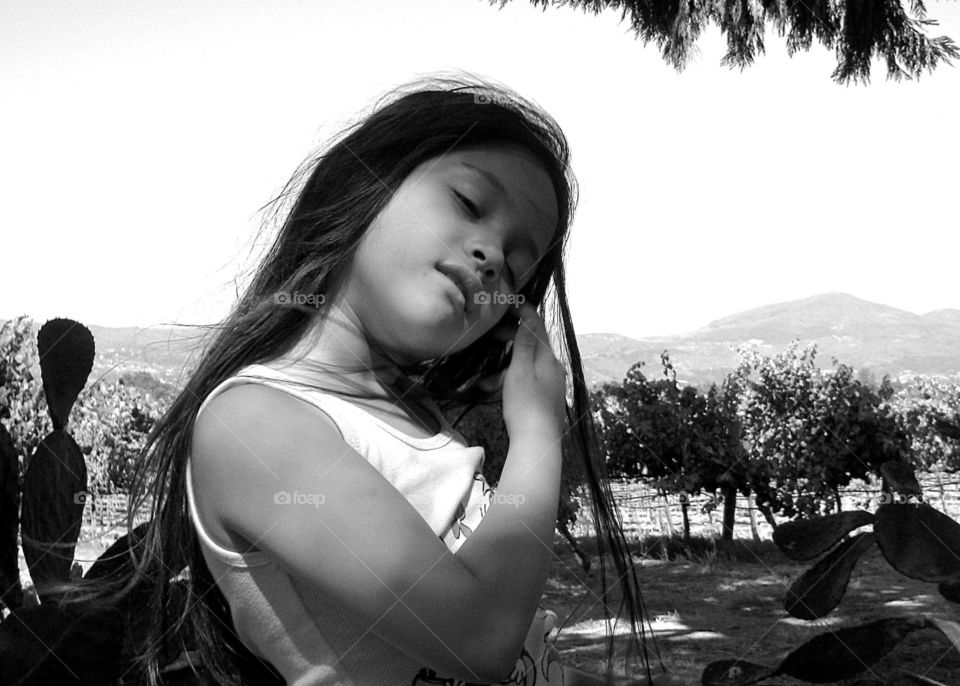 My little girl in Napa Valley