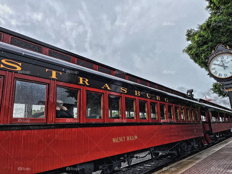 Train car In Pennsylvania, riding trains in the Midwest, original train cars in operation, riding the rails, passenger cars in the Midwest 