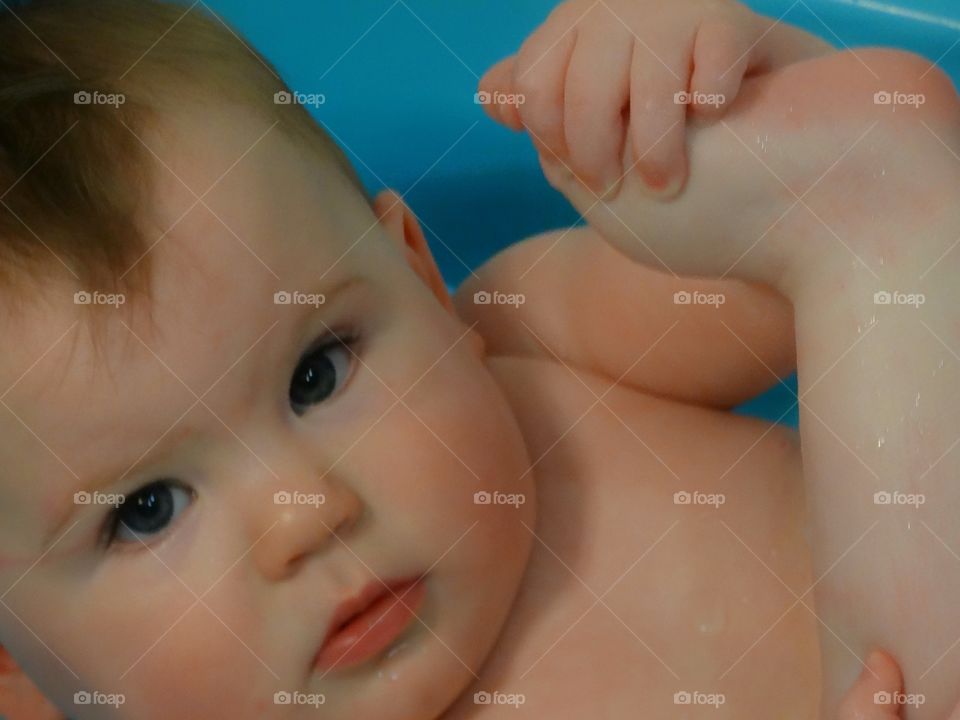 Baby In The Bath
