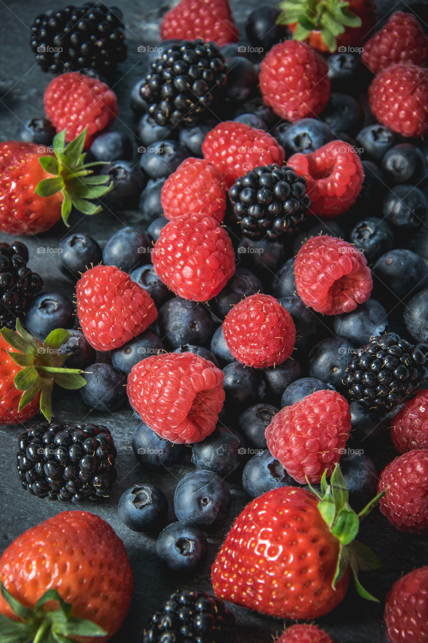 Assortment of berries