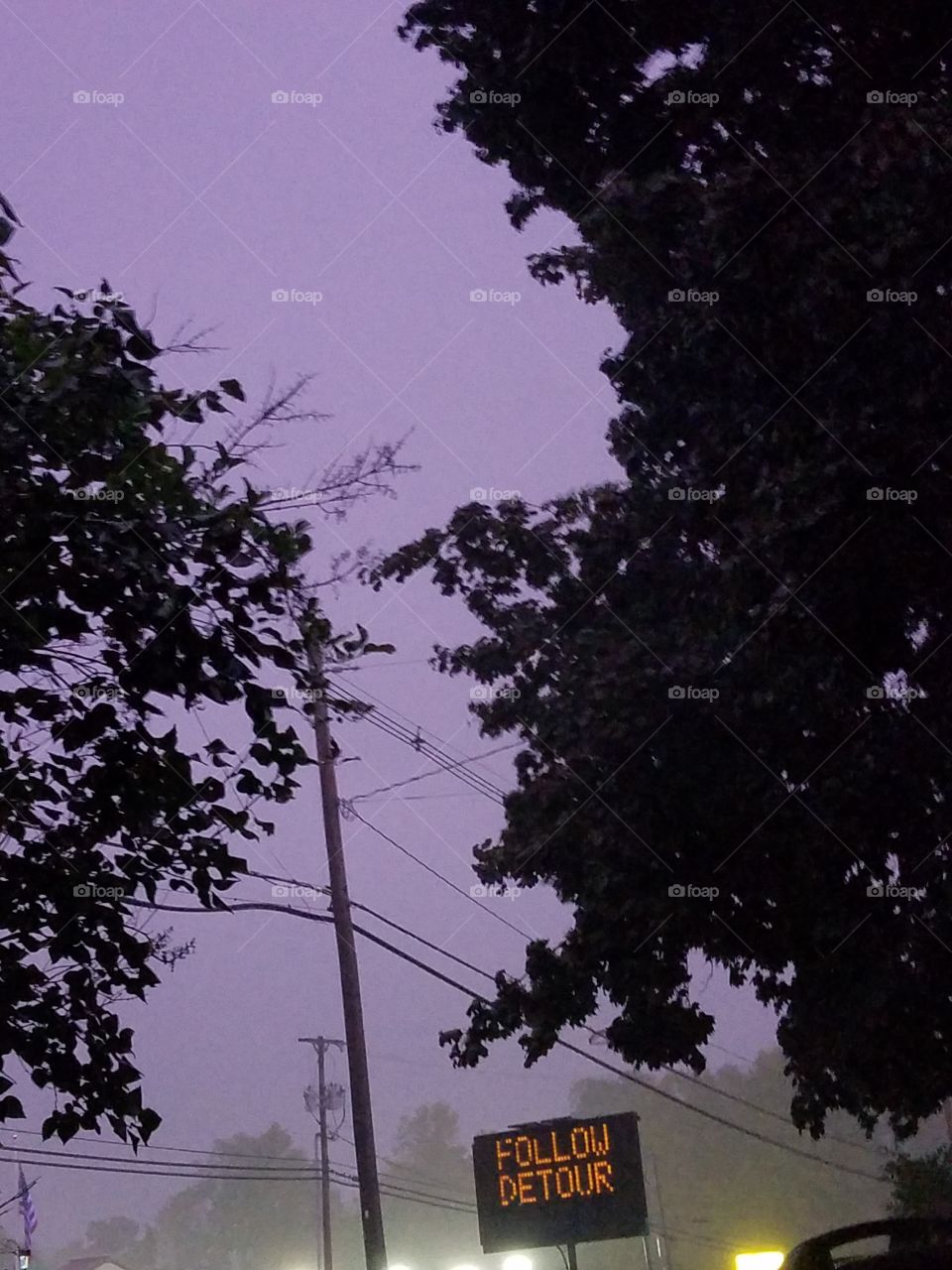 thunderstorms at night