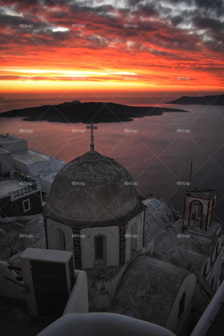 Sunset in Santorini