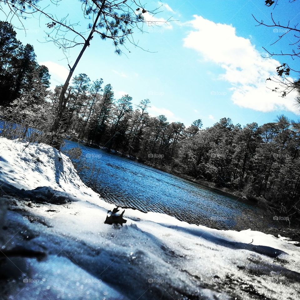 the boarder of winter and spring