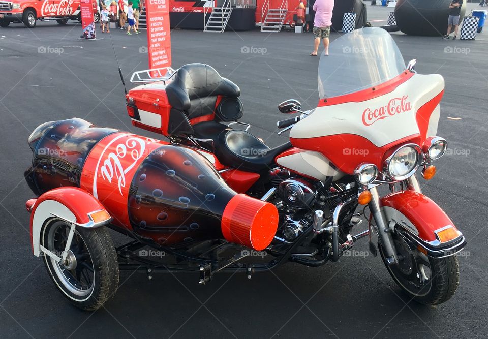 Coca Cola Harley Davidson Motorcycle. 