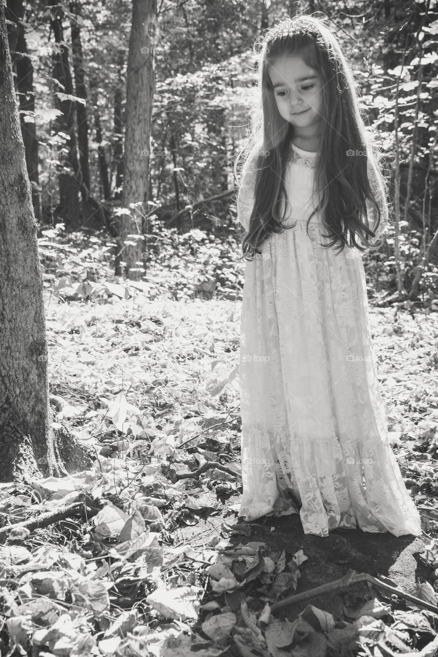 Girl in the Woods 