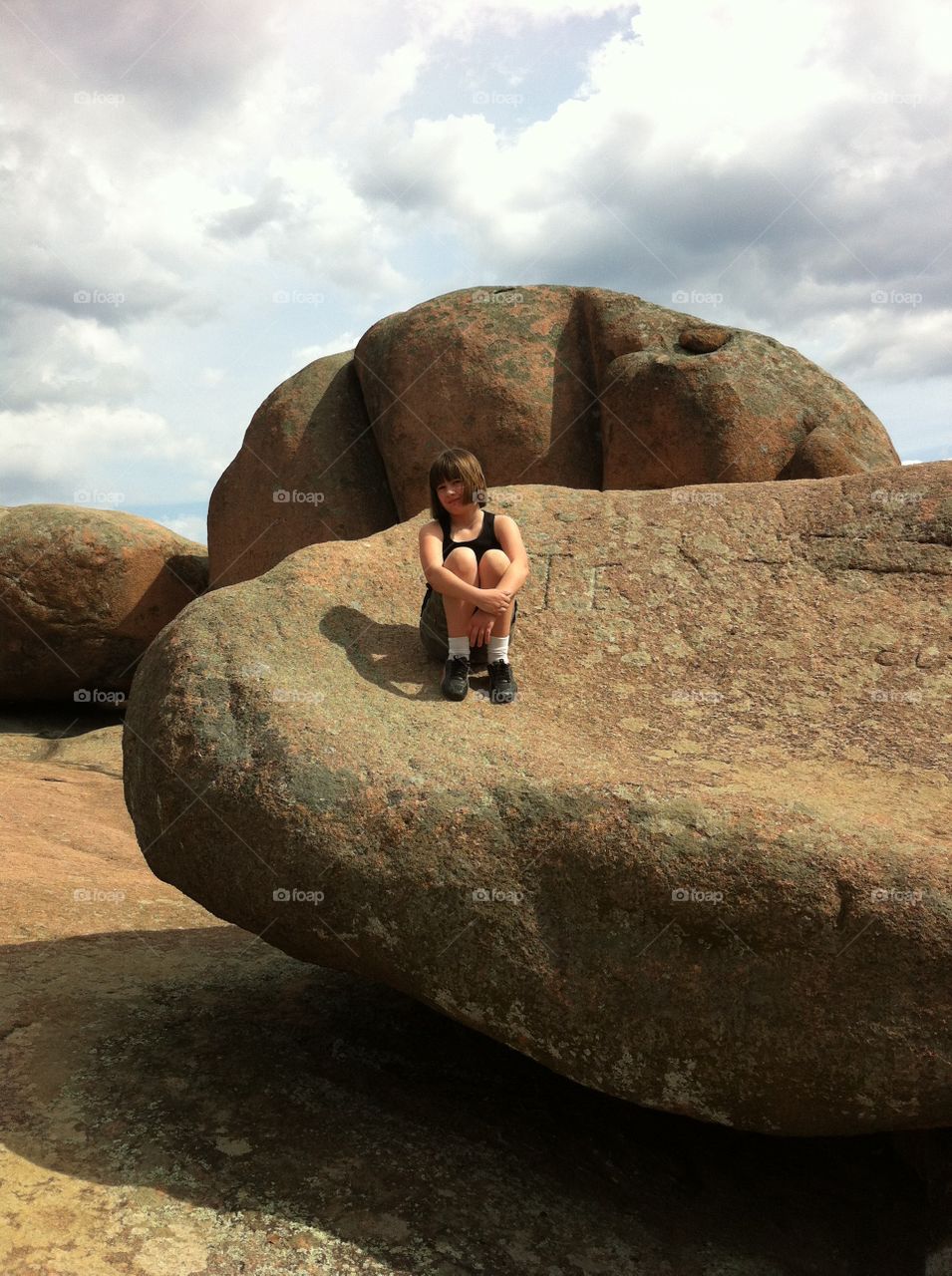 Ember. My daughter at Elephant Rocks State Park in Missouri 
