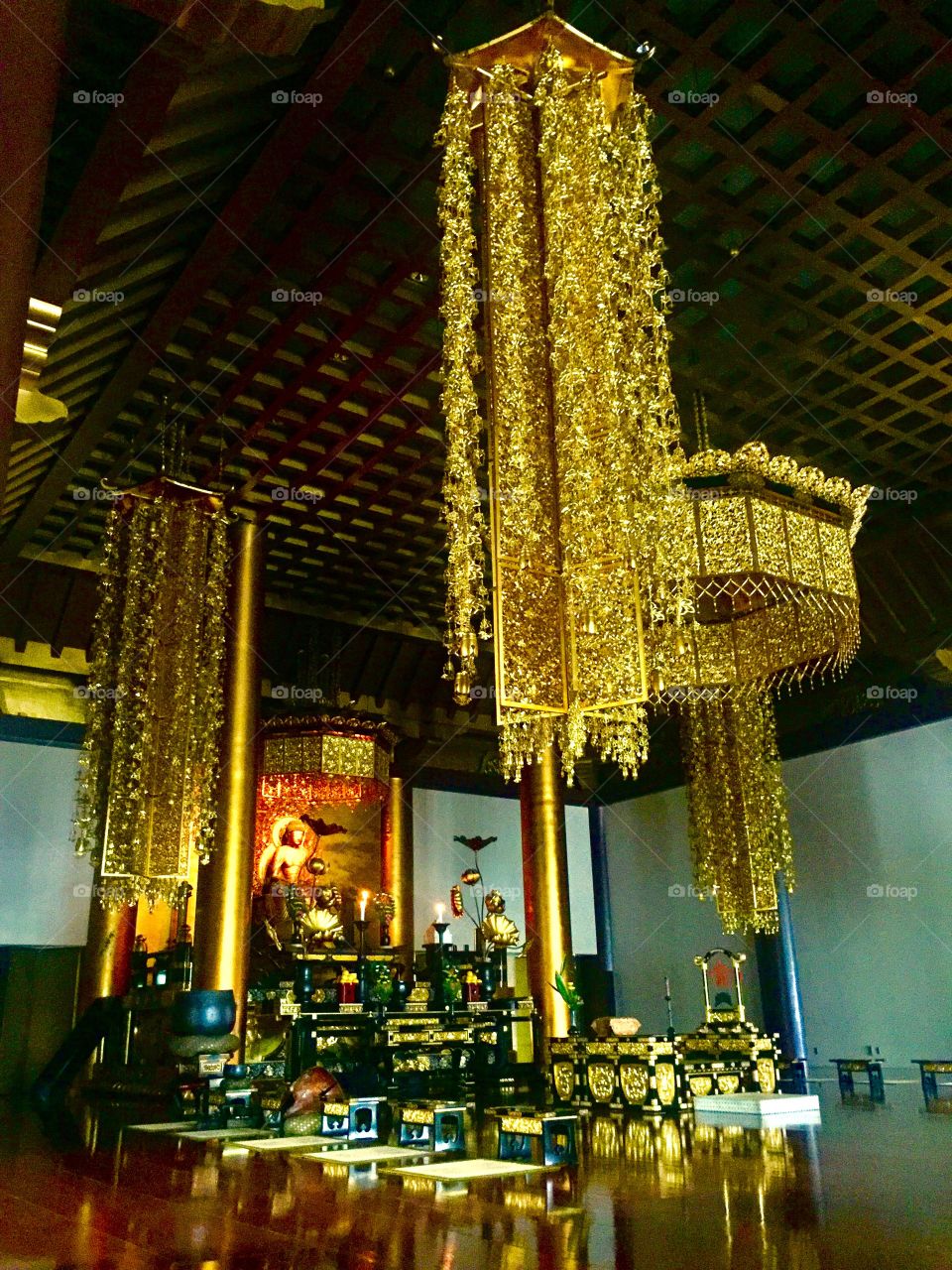 Then Their was Gold.  Inside the Temple of Jodo.  Tokyo, Japan