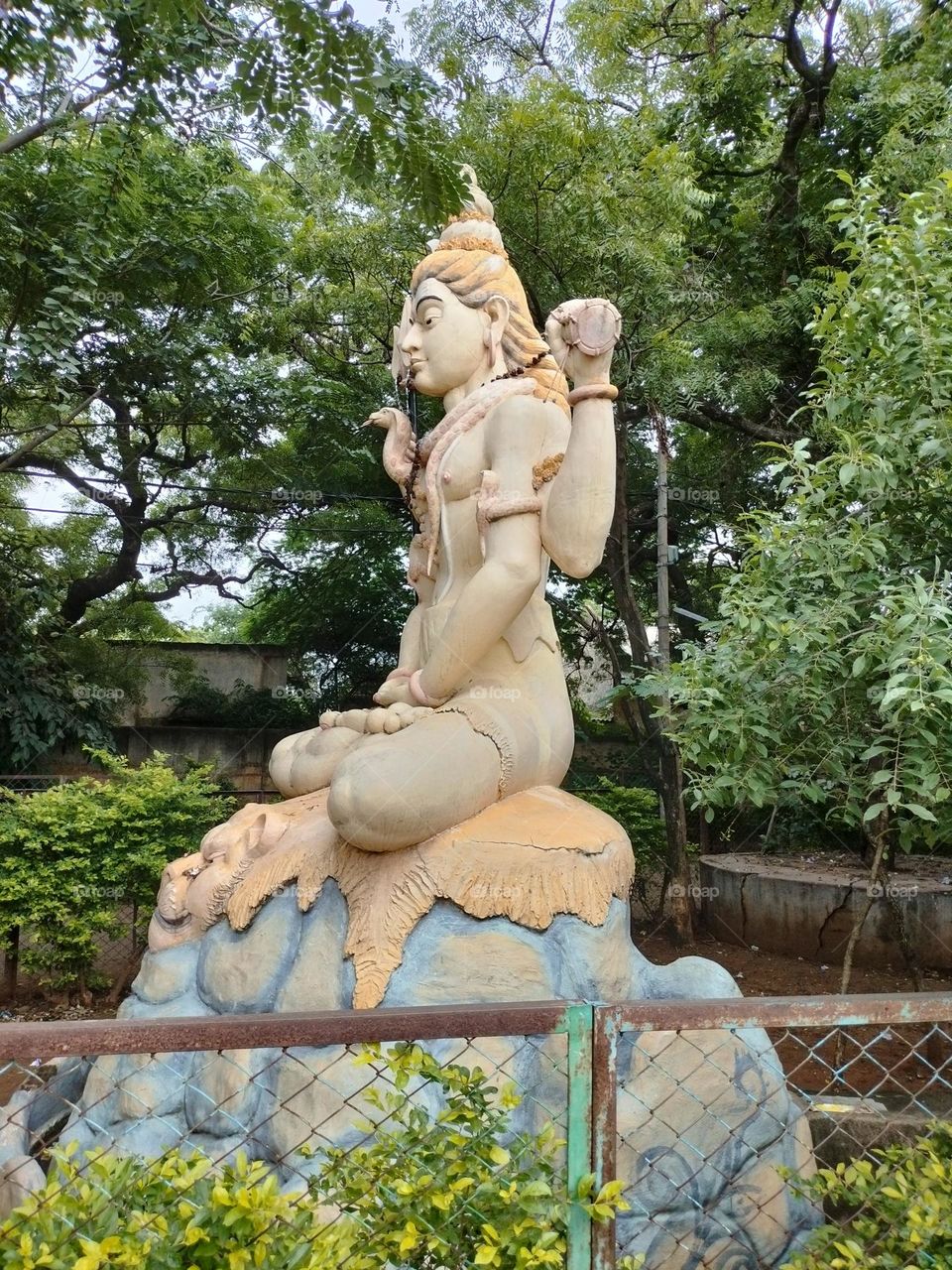 Lord Shiva In Garden