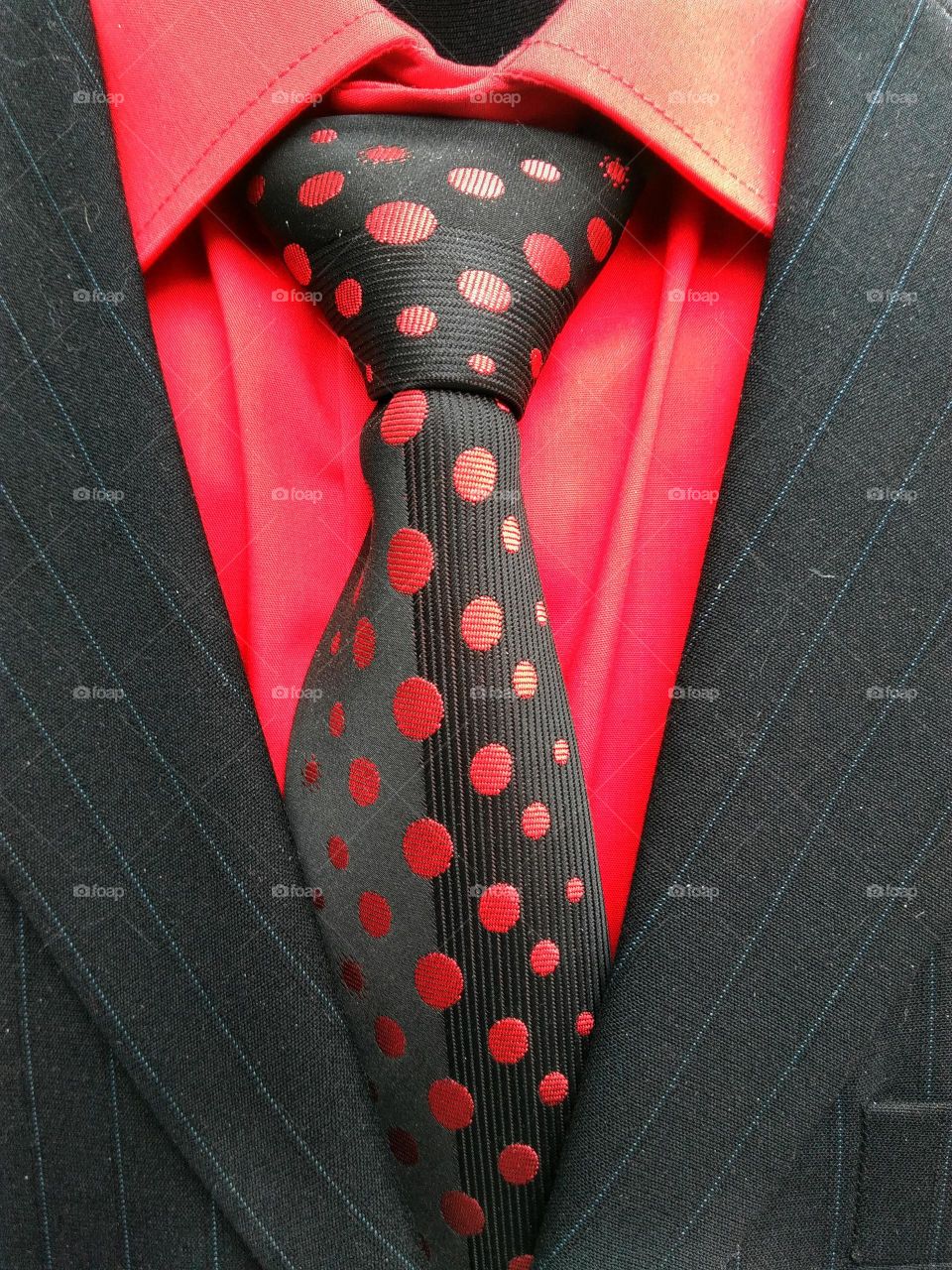 Close-up of men's formal wear