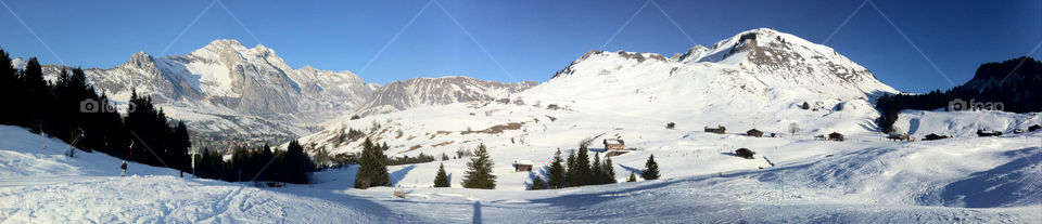 snow france mountains skiing by antpru