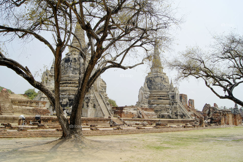 An old capital city of Thailand, Ayutthaya.