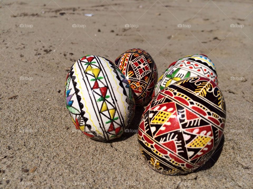 Painted eggs 