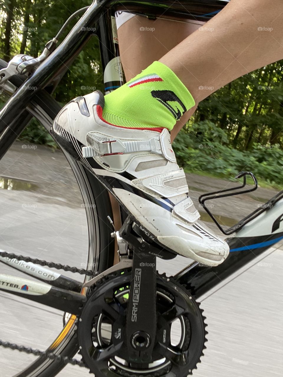 Ride on a race bike with Powermeter 