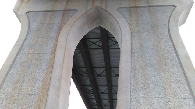 Washington Street bridge from underneath.