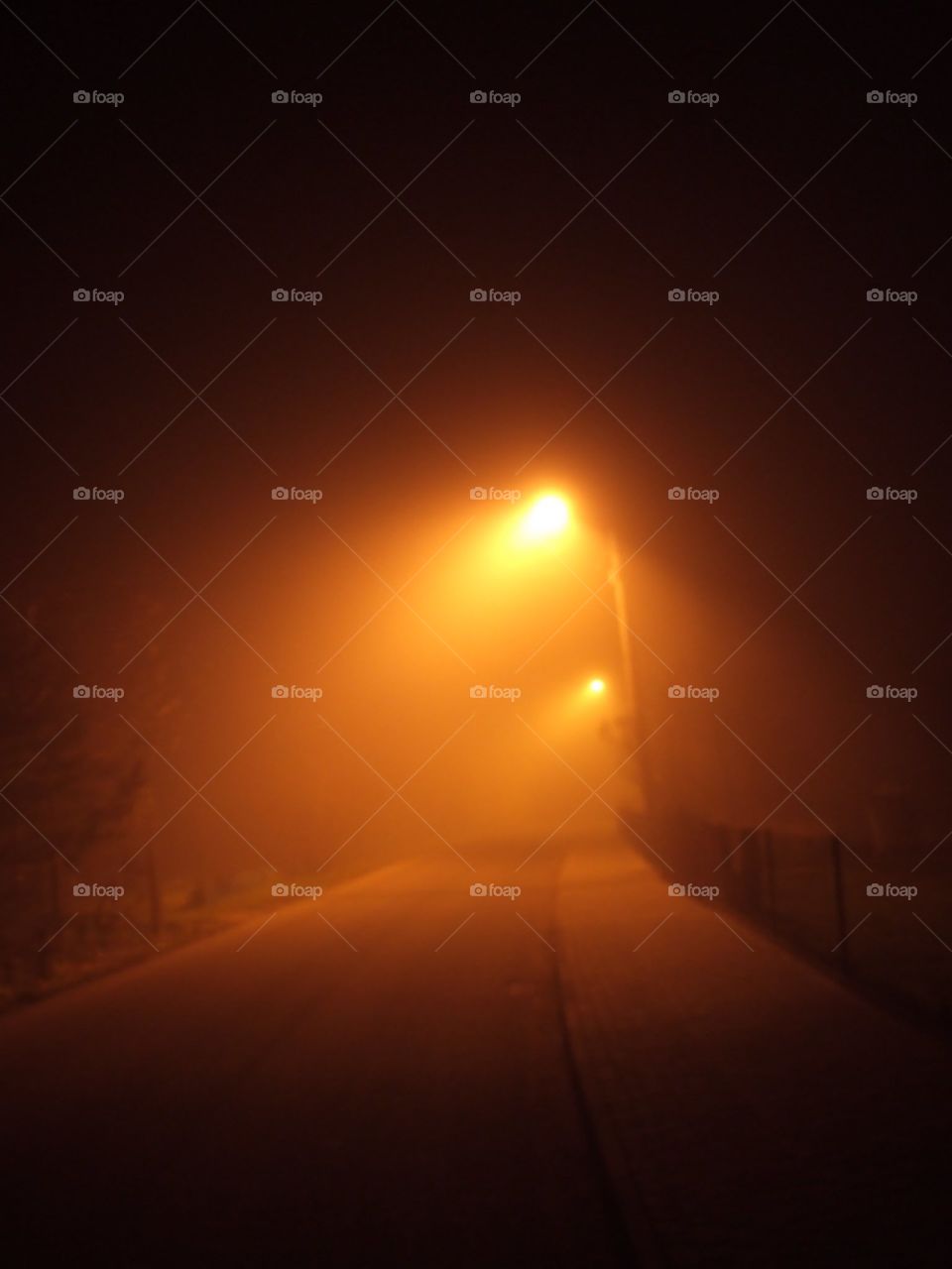 foggy night