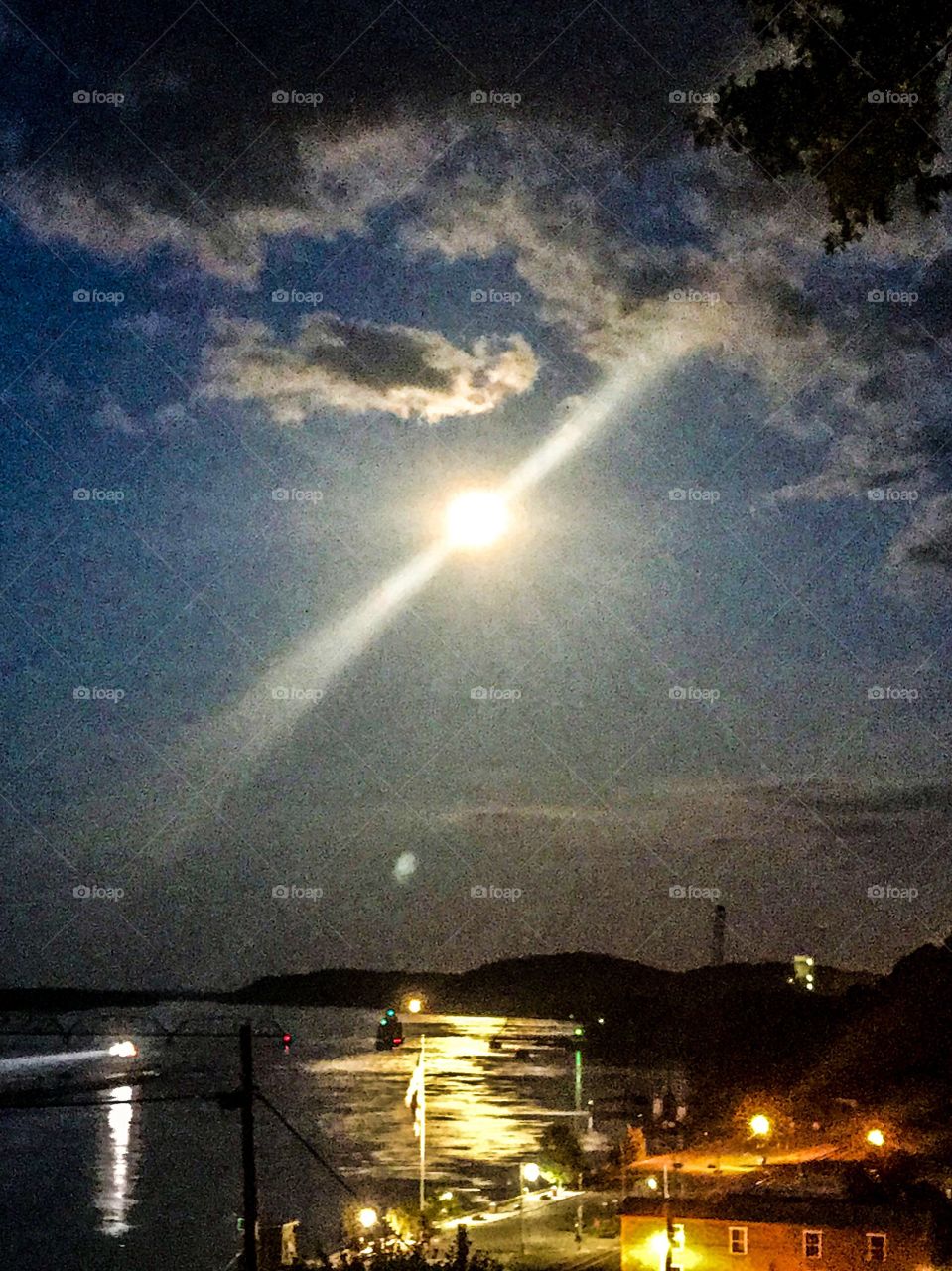 Moonlight over Mississippi bright and beautiful.