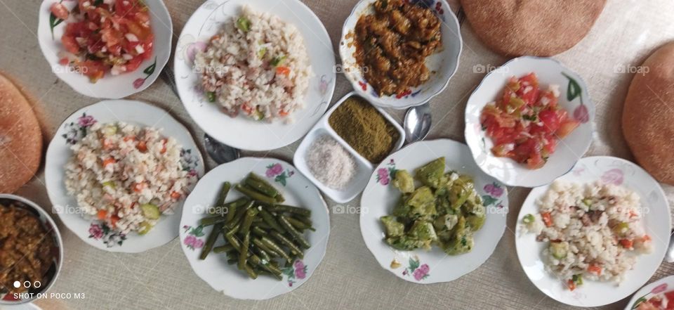 Various moroccan salad