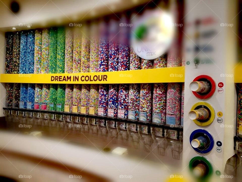 Chocolates às cores