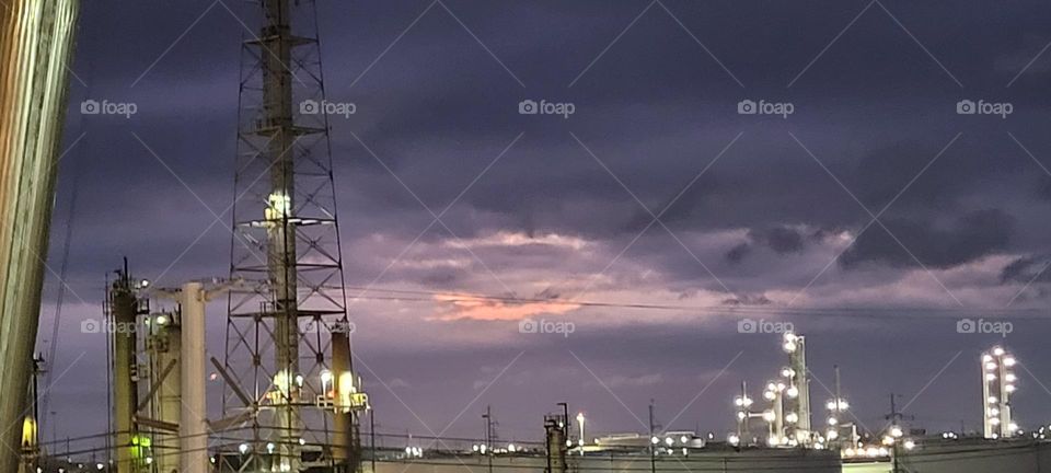 Stormy Sunset Over Corpus Christi TX
