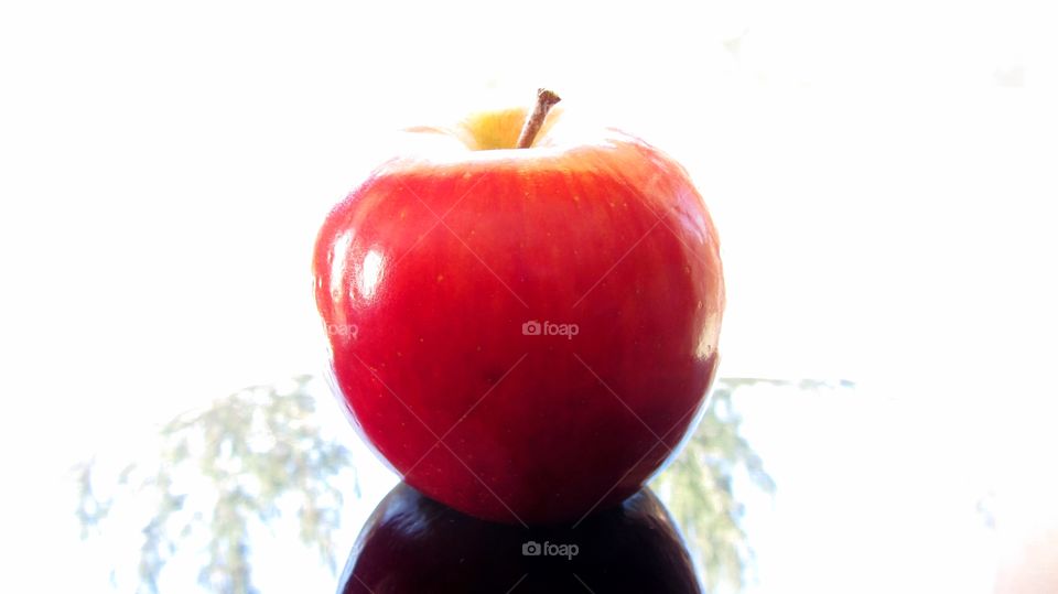 Red juicy apple