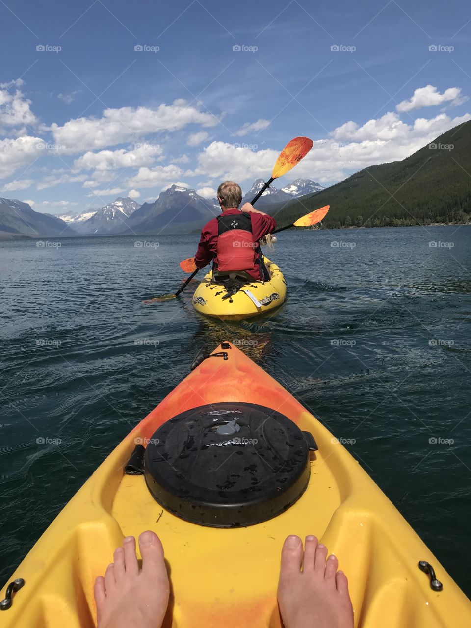 Fun filled time on Lake McDonald in Glacier National Park 