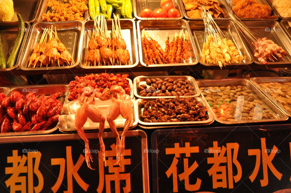 Oriental market with bugs and other suspicious stuff