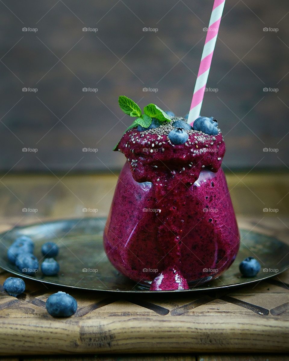 blueberry smoothie