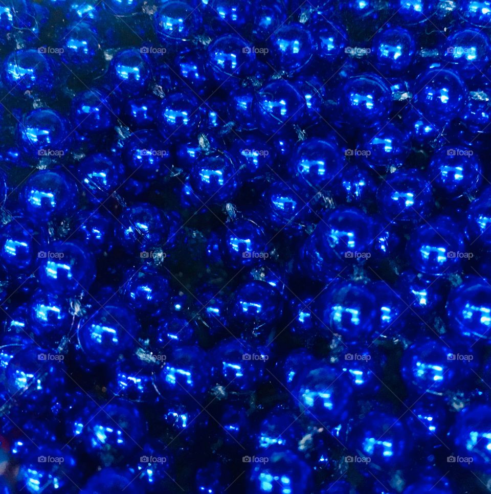 Blue beads