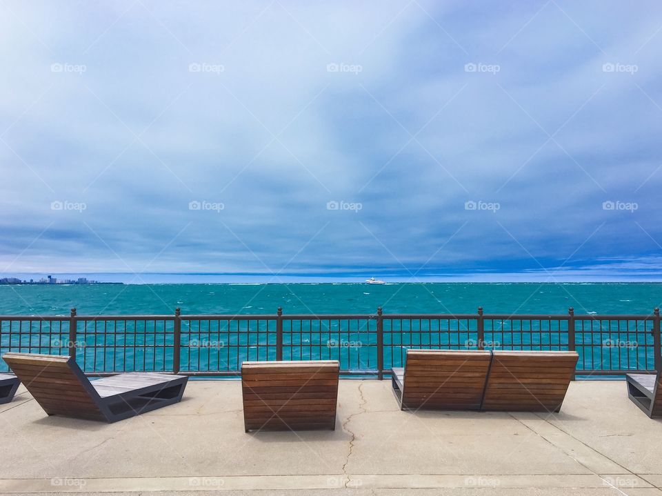 What a relaxing area to sit down and enjoy the view or Lake Michigan and rest. 