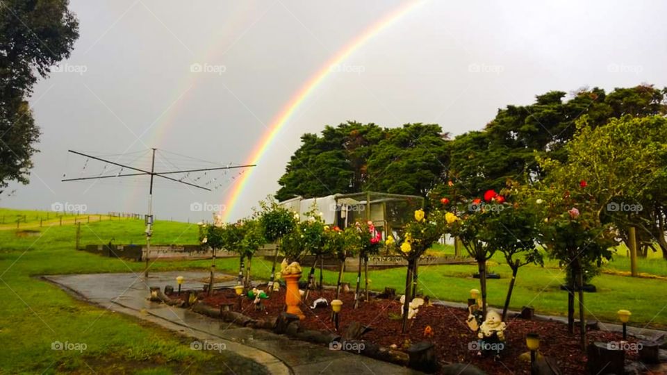 Rainbow on an Aussie farm