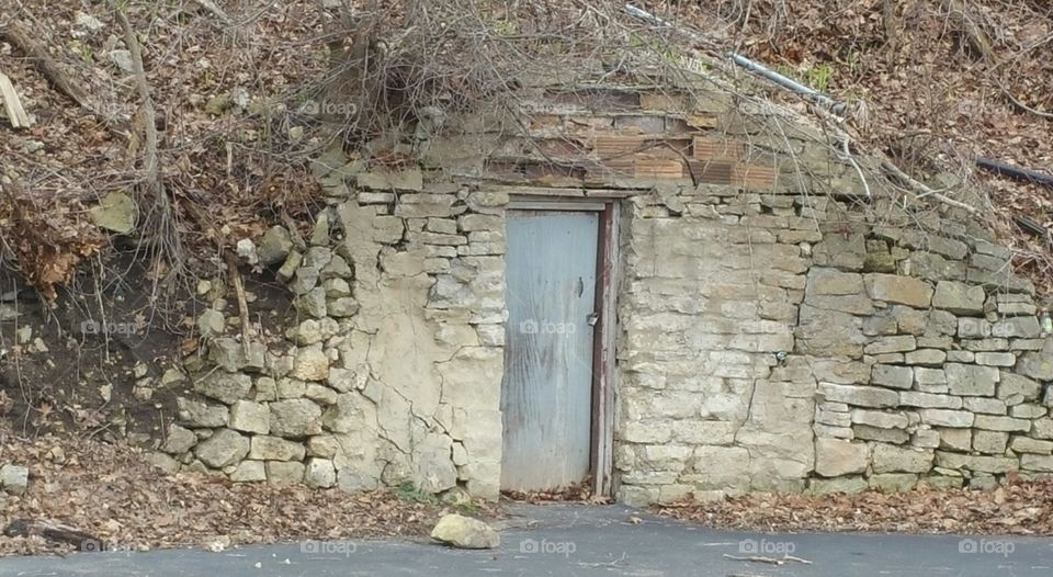 Door in side of hill