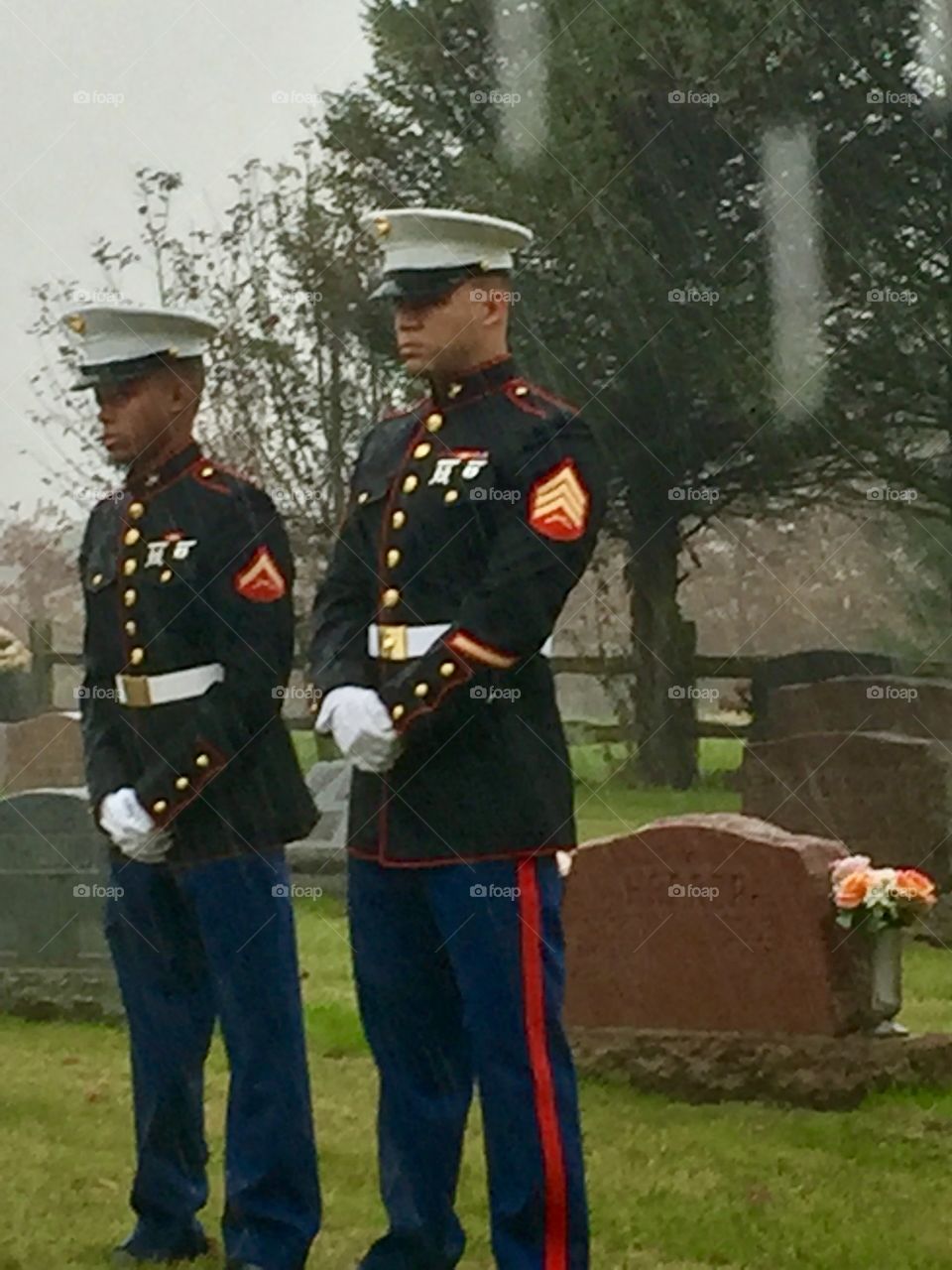 Orbs at Military Funeral 