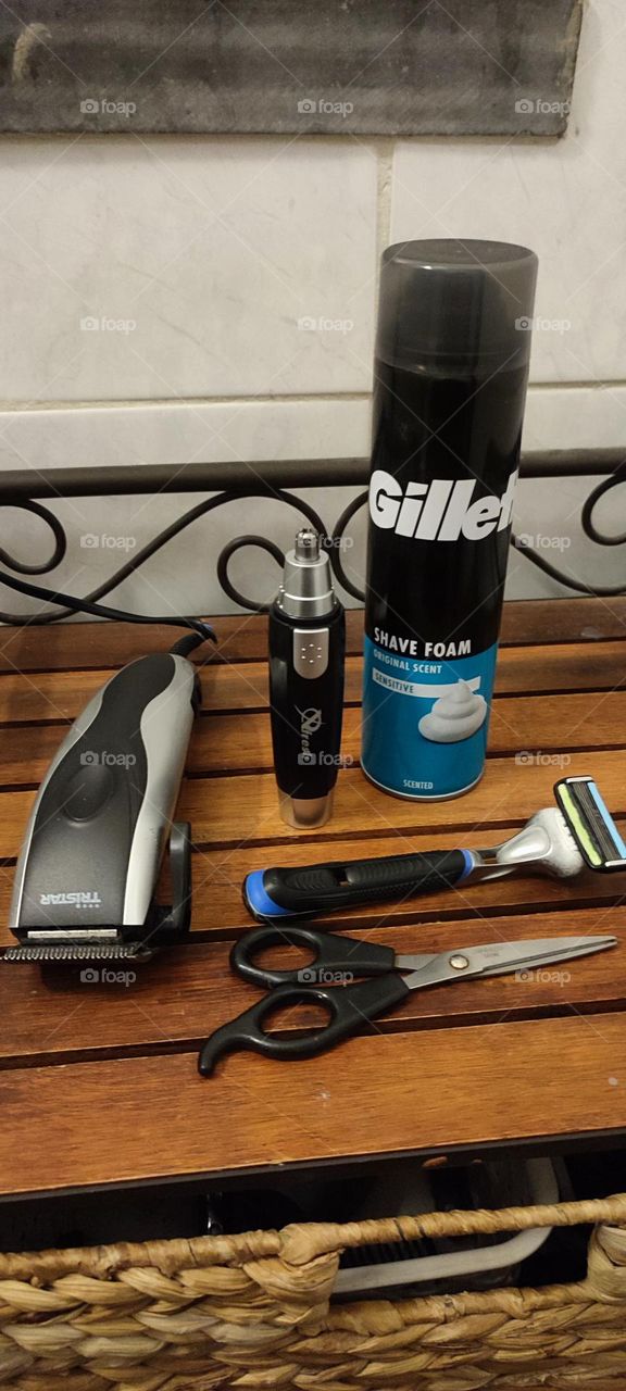 Trimmer , razor , foam , shaving