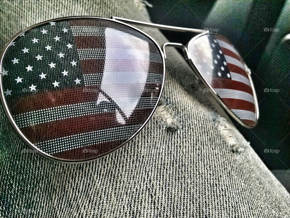 Old Glory, Old Denim. Old Glory, Old Denim - Stars and Stripes with good old jeans