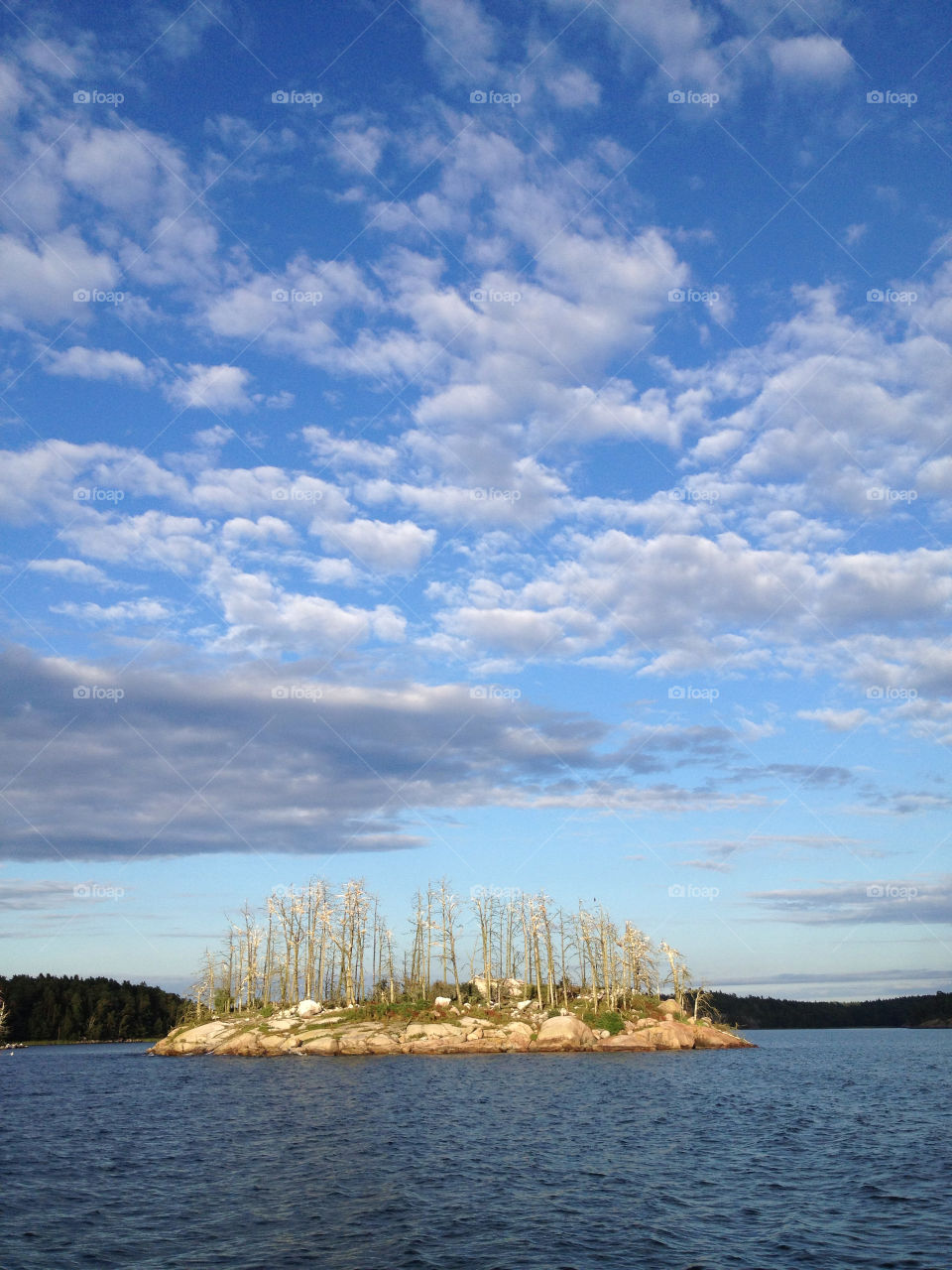 sky clouds sea archipelago by carina71