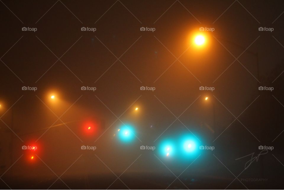 Lights in the fog