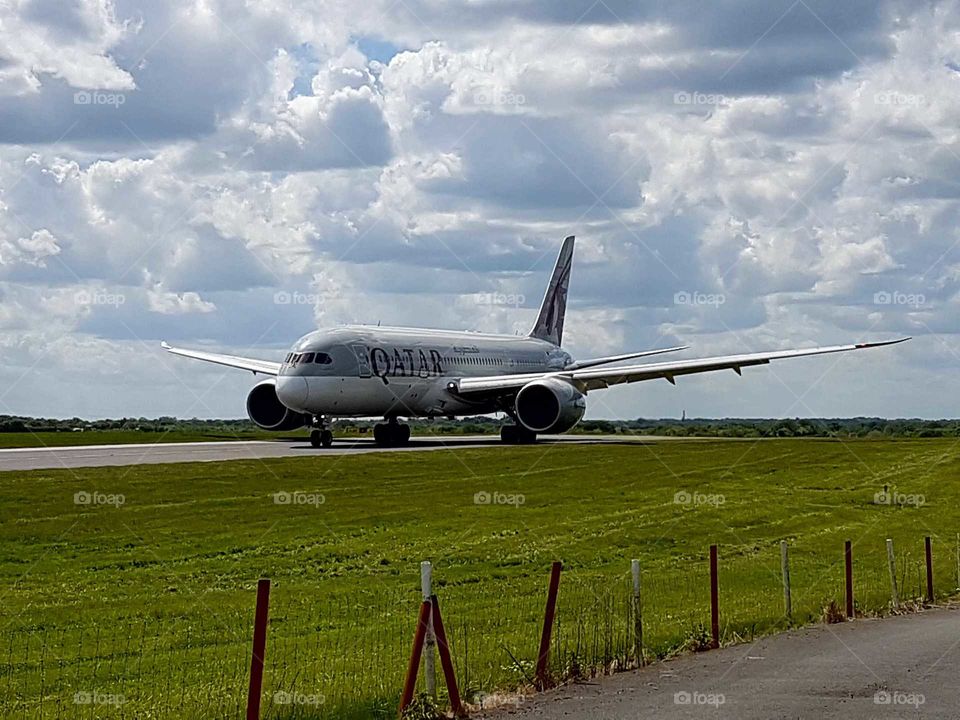 Boeing 787 Dreamliner at Manchester Airport