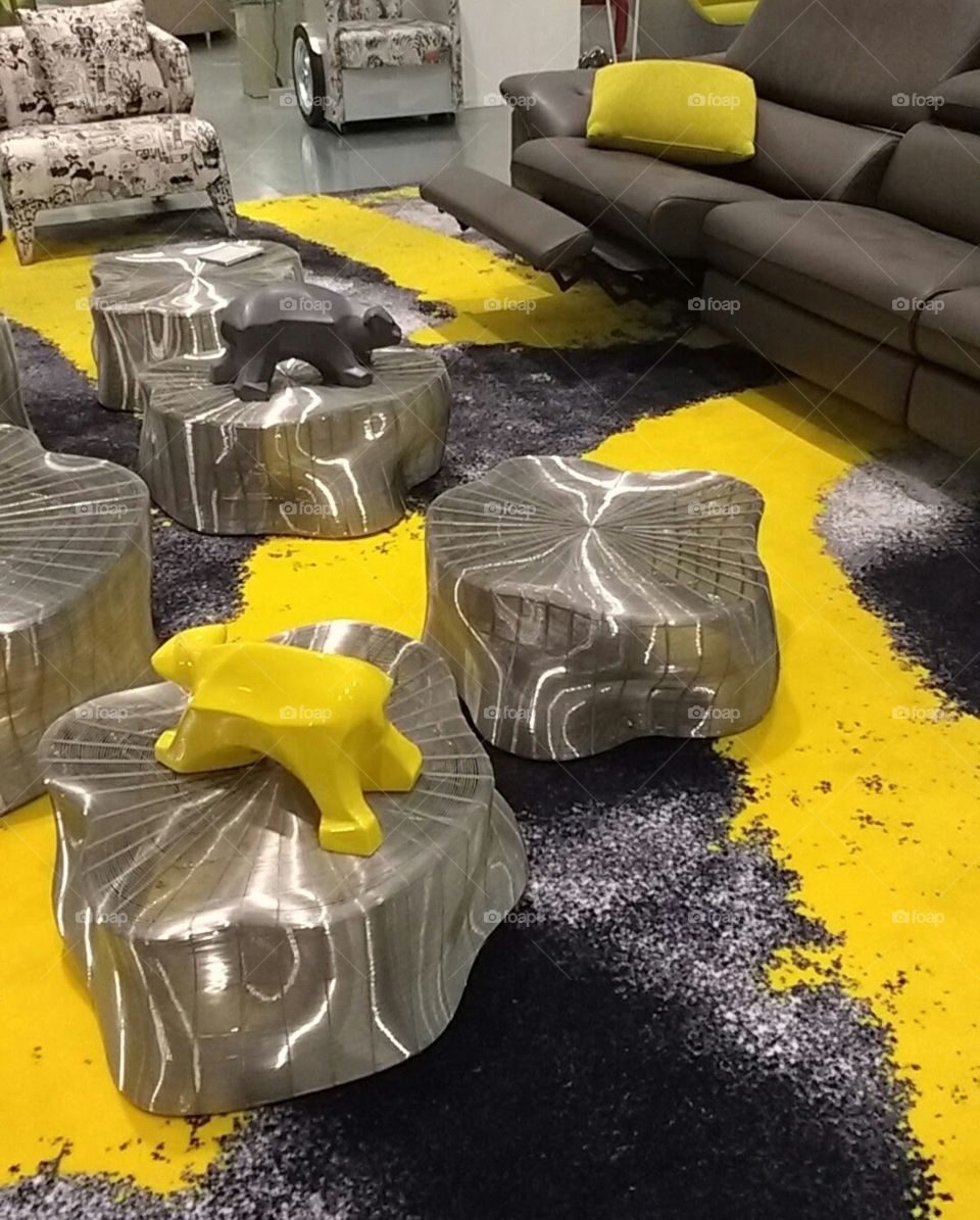 Yellow and Gray Room